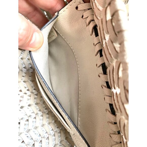 Anya Hindmarch Neeson Tassel Shoulder Bag Capra Leather Chalk White - Picture 7 of 13